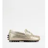 托德斯/Tod's Junior 金色 童裝皮革豆豆鞋 UXT00G00010S8F27B008