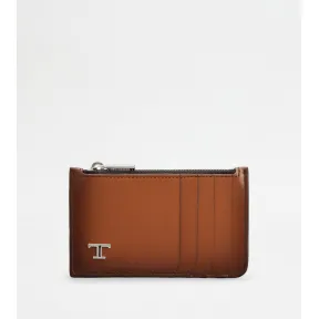 托德斯/Tod's Man BROWN Credit Card Holder in Leather XAMTSYF8300SNQPZG807