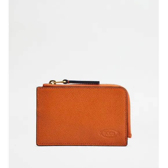 托德斯/Tod's Unisex オレンジ レザー クレジット カード ホルダー XAUENPFV2L0O59PZG806