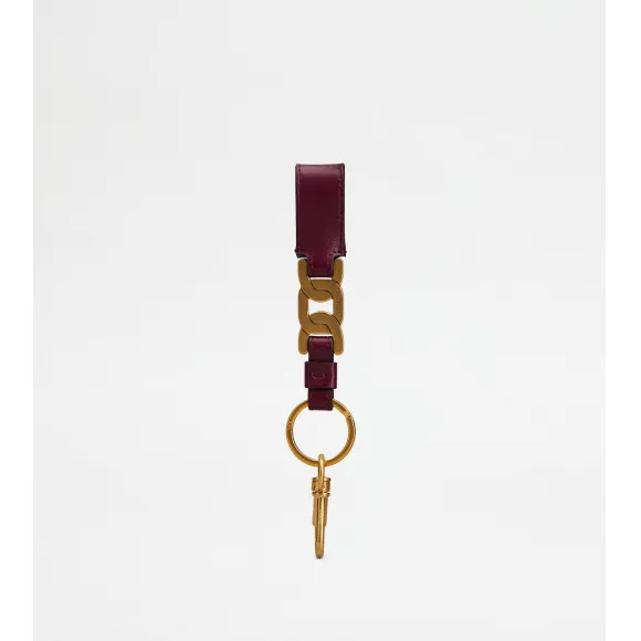 托德斯/Tod's Woman BURGUNDY Kate Key Holder in Leather XAWAOYG1300RORPZL823