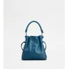托德斯/Tod's Woman LIGHT BLUE Tod's Di Bag Bucket Bag in Leather Mini with Drawstring XBWDBSU0100S85PZT603