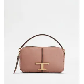 托德斯/Tod's 女人 粉色 T Timeless迷你皮革相机包 XBWTSAB0100Q8EL805
