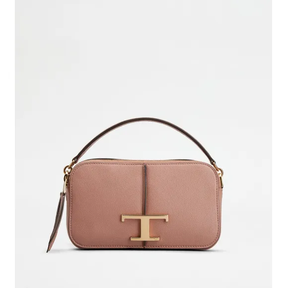 托德斯/Tod's 女人 粉色 T Timeless迷你皮革相机包 XBWTSAB0100Q8EL805