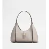 托德斯/Tod's 女人 灰色 T Timeless小号皮革Hobo手袋 XBWTSBS0200Q8EB220