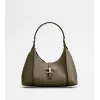 托德斯/Tod's 女人 米黄色 T Timeless小号皮革Hobo手袋 XBWTSBS0200Q8EC404