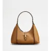 托德斯/Tod's 女人 棕色 T Timeless小号皮革Hobo手袋 XBWTSBS0200Q8ES410