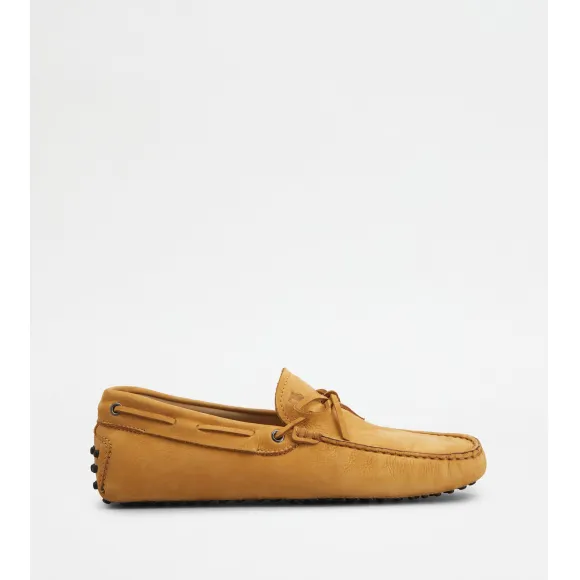 托德斯/Tod's 男人 黃色 翻绒革豆豆鞋 XXM0GW054706RNG410