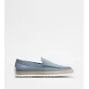 托德斯/Tod's 男人 浅蓝色 翻绒革便鞋 XXM0TV0AJ306RNU200