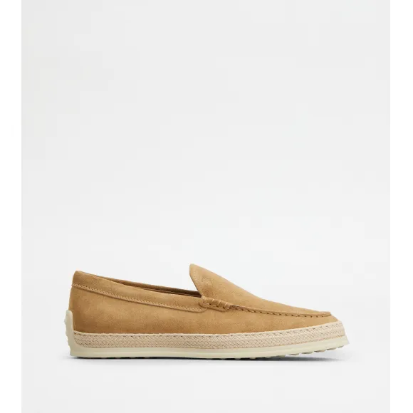 托德斯/Tod's Man 米黃色 絨面皮革套穿鞋 XXM0TV0AJ30RE089996