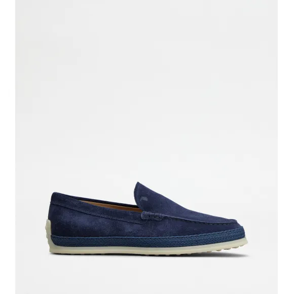 托德斯/Tod's Man 藍色 絨面皮革套穿鞋 XXM0TV0AJ30RE09M9999