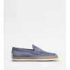 托德斯/Tod's Man 淺藍色 絨面皮革樂福鞋 XXM0TV0FQ80RE07MU224