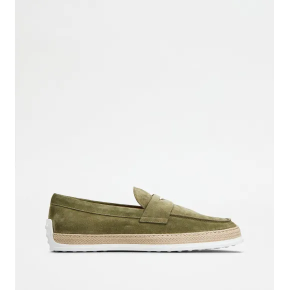托德斯/Tod's Mocasín en Ante VERDE Hombre XXM0TV0FQ80RE09MV603