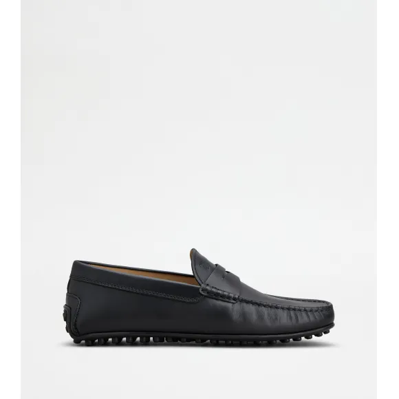 托德斯/Tod's 男人 黑色 City系列皮革豆豆鞋 XXM42C00640D90B999