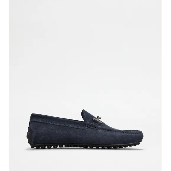 托德斯/Tod's 男人 蓝色 City系列绒面皮革豆豆鞋 XXM42C0ID30RE0U805
