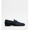 托德斯/Tod's 男人 蓝色 绒面皮革乐福鞋 XXM51B0HG70RE0U805