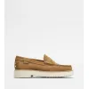 托德斯/Tod's Man 棕色 絨面皮革樂福鞋 XXM54K00640RE08MS415