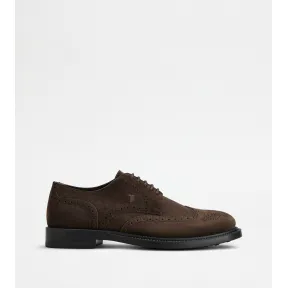 托德斯/Tod's Man 棕色 絨面小牛皮綁帶鞋 XXM62C00C10RE06MS800