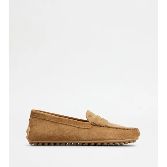 托德斯/Tod's Woman 棕色 City系列絨面皮革豆豆鞋 XXW10L00010RE041S816