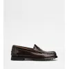 托德斯/Tod's Woman BROWN Loafers in Leather XXW34L0IO10AKT40C403