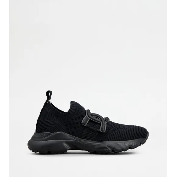 托德斯/Tod's 女人 黑色 Kate织物简便运动休闲鞋 XXW54C0HL30Q6LB999