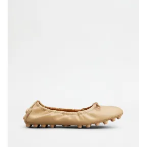 托德斯/Tod's 女人 米黄色 皮革芭蕾舞鞋 XXW76K0HD20SOM9998