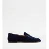 托德斯/Tod's Mocasín en Ante AZUL MARINO Mujer XXW79A0IA80D8W42U824