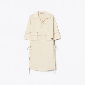 汤丽柏琦/Tory Burch 爱心 Logo 府绸衬衫裙 138235-285