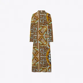 汤丽柏琦/Tory Burch 花卉图案针织衬衫裙 145118-204