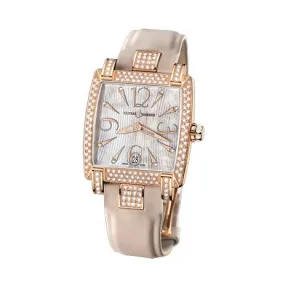 雅典/Ulysse Nardin 奇想系列 18k玫瑰金镶钻2.10克拉 自动机械 女表 136-91AC-695