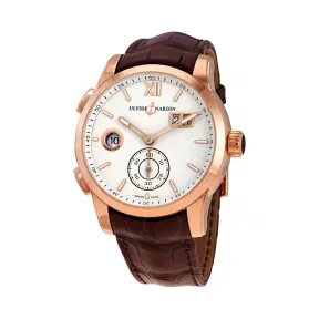 雅典/Ulysse Nardin Dual Time 18kt 玫瑰金 自动机械 男表 3346-126-90-TANG