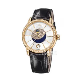 雅典/Ulysse Nardin 经典系列 18K玫瑰金 自动机械 女表 8296-123BC-2-91-AV