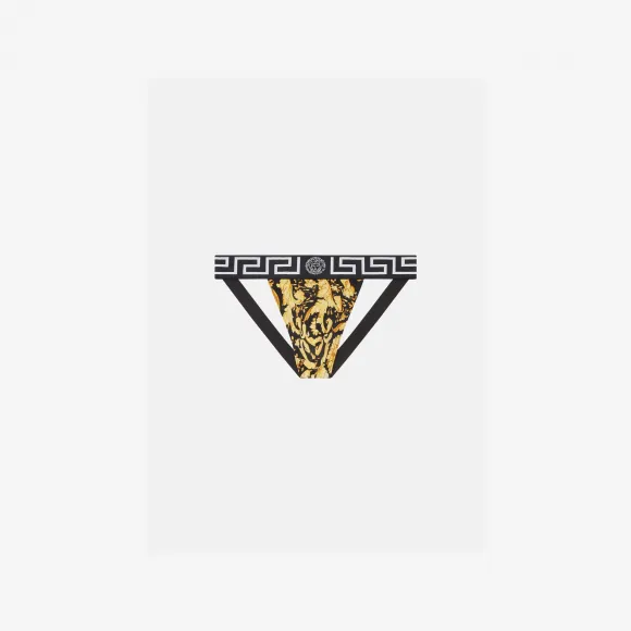 范思哲/Versace 黑色+金色+印花 1001382-1A00515-5B000