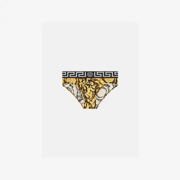 范思哲/Versace 黑色+金色+印花 1001383-1A00515-5B000