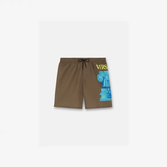 范思哲/Versace Men's La Colonna沙滩裤 1001598-1A07858-5G640