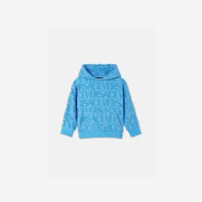 范思哲/Versace 儿童男孩系列 Allover Kids毛巾布连帽衫 1001677-1A08124-1VA90