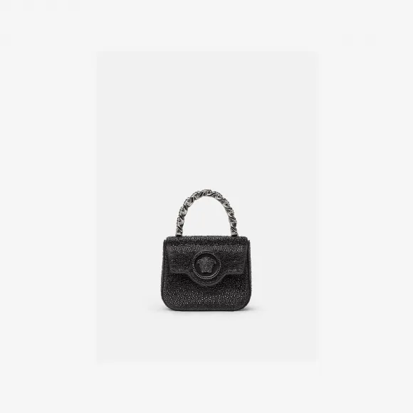 范思哲/Versace Women's 水晶La Medusa迷你包 1003016-1A06487-1LD2P