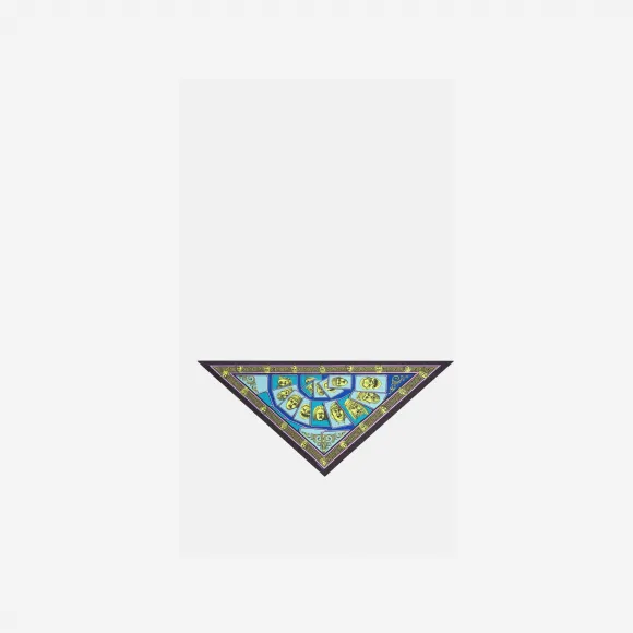 范思哲/Versace Men's Le Maschere三角丝巾 1003426-1A06964-5G540