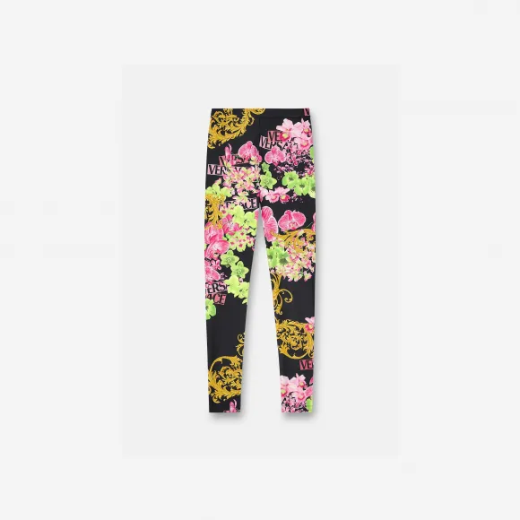 范思哲/Versace Women's Logo Orchid紧身裤 1003900-1A06901-5B100