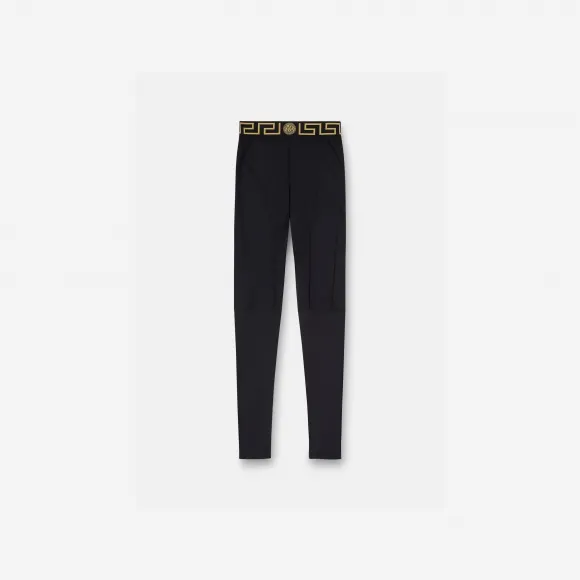 范思哲/Versace Women's Greca 边框健身紧身裤 1004103-1A06229-1B000