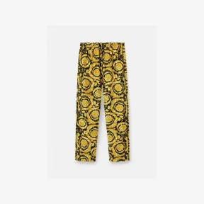 范思哲/Versace Women's Barocco印花真丝睡裤 1005409-1A04661-5B000