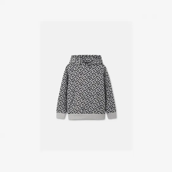 范思哲/Versace 儿童男孩系列 La Greca儿童连帽衫 1006752-1A04839-5E120