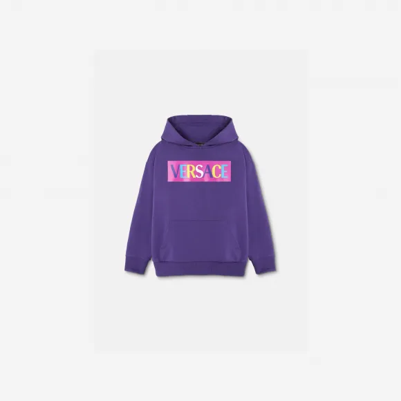 范思哲/Versace 儿童男孩系列 Logo Kids连帽衫 1007359-1A08373-2LA20