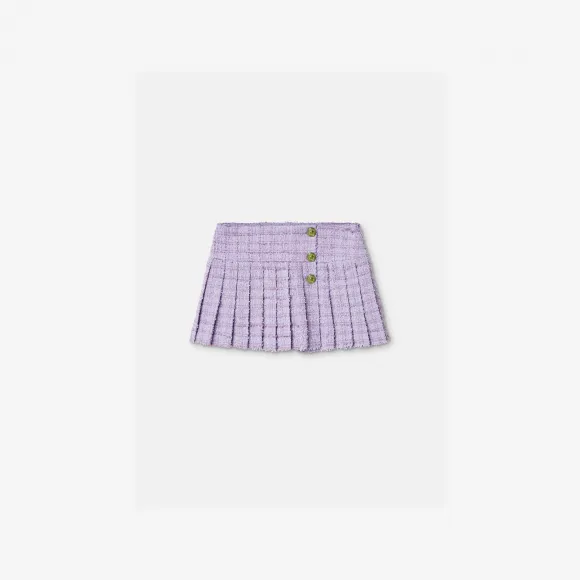 范思哲/Versace 儿童女孩系列 Medusa粗呢儿童百褶裙 1007748-1A05573-1L240
