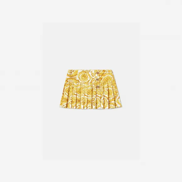 范思哲/Versace 儿童女孩系列 Barocco Kids百褶裙 1007748-1A06535-5W050