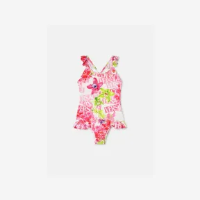 范思哲/Versace 儿童女孩系列 Logo Orchid Kids泳装 1008180-1A06898-5W020