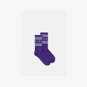 范思哲/Versace Women's 90s Vintage 徽标袜子 1008759-1A06710-2L830
