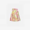 范思哲/Versace 儿童女孩系列 Logo Orchid Kids长裙 1009188-1A06624-5W020