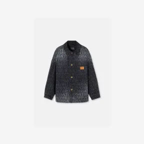 范思哲/Versace Men's Allover丹宁夹克 1009349-1A06800-1D530