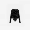 范思哲/Versace Women's Zebra天鹅绒紧身衣 1009492-1A06928-1LD60