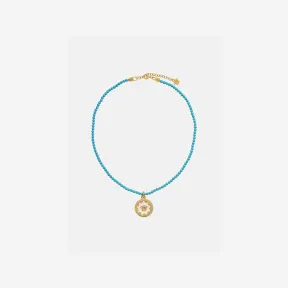 范思哲/Versace Men's Medusa板饰串珠项链 1009712-1A07041-4JHL0